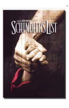 Dones Modelist Defter Çizgili Film Afişleri / Schındler's List Çok Renkli
