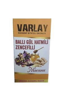 Varlay Ballı Gül Hatmili Zencefilli Macun 450 G