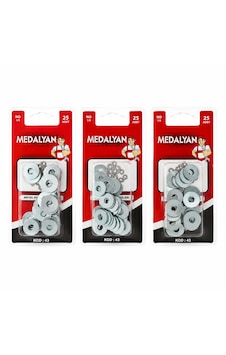 500 Adet 1/4 Metal Pul 12x25pcs 5372 500 Adet 1/4 Metal Pul 12x25pcs 5372