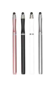 Universal Telefon Tablet Apple iPad Uyumlu 2in1 Disk Uçlu Stylus Pen Dokunmatik Kalem - Al3464 Beyaz Sku: Zeusb0bs3nf2xp