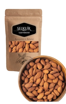 Çiğ Badem 1kg Doypack Ambalaj Iri Tane