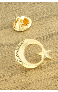 Ay Yıldız Yaka Rozet Sarı 81960359 Ay Yıldız Yaka Rozet Sarı 81960359