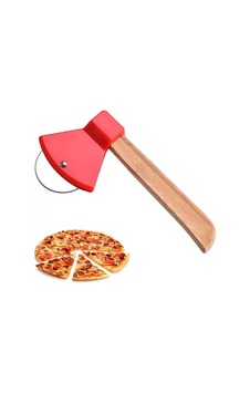 Pizza Kesici Bambu Saplı Balta Görünümlü Oval Kesici Royaleks-ra-311