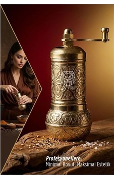 Ottoman Gold Serisi - Antik İşlemeli Tuz Ve Karabiber Değirmeni 722900 Ottoman Gold Serisi - Antik İşlemeli Tuz Ve Karabiber Değirmeni 722900