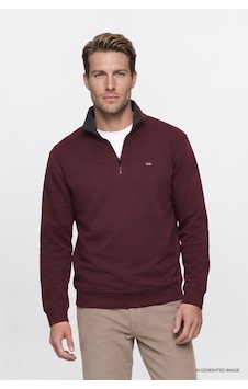 Wrangler Pamuklu Selanik Regular Fit Fermuarlı Erkek Sweatshirt W2620081800 Bordo Wrangler Pamuklu Selanik Regular Fit Fermuarlı Erkek Sweatshirt W2620081800 Bordo