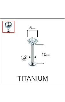 Yüksek Kalite G23 Titanium Pırlanta Modeli Dudak Piercingi Titanyum Piercing Gri Yüksek Kalite G23 Titanium Pırlanta Modeli Dudak Piercingi Titanyum Piercing Gri