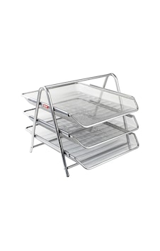 Bigpoint Evrak Rafı Metal 3 Lü Bp413-11 Silver Katlı Üçlü Bigpoint Evrak Rafı Metal 3 Lü Bp413-11 Silver Katlı Üçlü