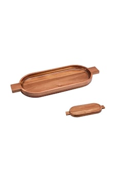 Mien -7b114 Akasya Derin Tepsi Sunumluk 41 Cm Kahverengi Mien -7b114 Akasya Derin Tepsi Sunumluk 41 Cm Kahverengi