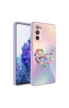 Galaxy S20 Fe Uyumlu Kamera Korumalı Desenli Sert Silikon Zore Epoksi Kılıf-no1 NO1