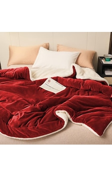 Mulberry Sherpa Polar Çift Taraflı Çift Kişilik Battaniye 220 x 240 Mulberry Sherpa Polar Çift Taraflı Çift Kişilik Battaniye 220 x 240