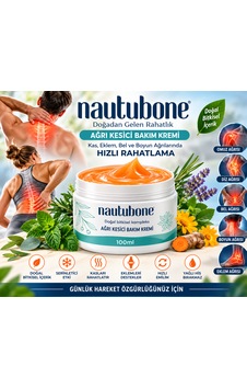 Nautubone Kavanoz Teskin Kremi Eklem Bel Sırt Boyun Masaj Jeli 100ml Nautubone Kavanoz Teskin Kremi Eklem Bel Sırt Boyun Masaj Jeli 100ml