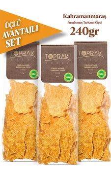 Toprak Doğal Fırınlanmış Tarhana Cips Avantajlı Set 3 x 80 G Toprak Doğal Fırınlanmış Tarhana Cips Avantajlı Set 3 x 80 G