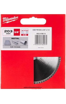 Milwaukee 203x15. 87mm 70 Diş Metal Kesme Testere Milwaukee 203x15. 87mm 70 Diş Metal Kesme Testere
