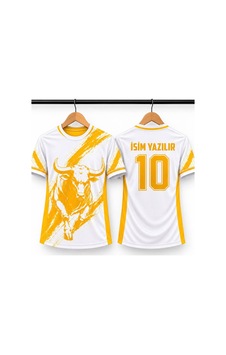 Sonvadi İsim Yazılır Yetişkin Futbol Forması Beyaz Sarı Dijital Baskı Özel Tasarım Forma Beyaz Beyaz Sonvadi İsim Yazılır Yetişkin Futbol Forması Beyaz Sarı Dijital Baskı Özel Tasarım Forma Beyaz Beyaz