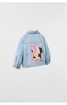 Morpembej Minnie Mouse Detaylı Kot Ceket
