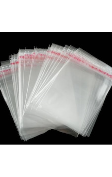 Bantlı Şeffaf Jelatin Kendinden Yapışkanlı Poşet 20X25 200 Adet