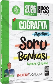 İndeks Akademi 2026 Kpss Coğrafya Algoritma Soru Bankası Çözümlü - Alican Demir İndeks Akademi Yayıncılık İndeks Akademi 2026 Kpss Coğrafya Algoritma Soru Bankası Çözümlü - Alican Demir İndeks Akademi Yayıncılık