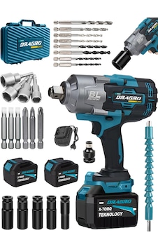 Dragro Alman DRG-1400 Pro 1400 Nm Kademeli Yüksek Torklu Somun Bijon Sökme Matkap Akülü Vidalama Kömürsüz Motor M Dragro Alman DRG-1400 Pro 1400 Nm Kademeli Yüksek Torklu Somun Bijon Sökme Matkap Akülü Vidalama Kömürsüz Motor M