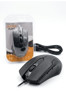 Concord C-27 Aura Kablolu Optik Mouse 1200 Dpı Usb Ergonomik Fare