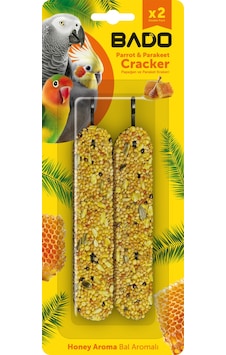 Bado Paraket Krakeri Ballı 2x55gr Bado Paraket Krakeri Ballı 2x55gr