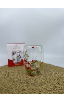 Kupa Çift Cidarlı Çiçekli 350 Ml Açık Gri Kupa Çift Cidarlı Çiçekli 350 Ml Açık Gri