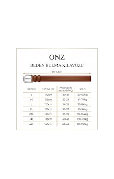 Onz Hakiki Deri Erkek Spor Kemer - Kot Ve Jeans Pantolon Uyumlu 4.5 Cm Açık Gri Onz Hakiki Deri Erkek Spor Kemer - Kot Ve Jeans Pantolon Uyumlu 4.5 Cm Açık Gri