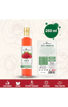 Gül Sirkesi / 250 Ml Çok Keskin, Gül Yağlı Gül Sirkesi / 250 Ml Çok Keskin, Gül Yağlı