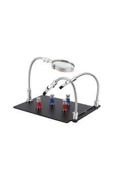 Manyetik Tabanlı Büyüteçli Lehimleme Üçüncü El Pcb Devre Tutucu Havya Standı Esnek Kollu Manyetik Tabanlı Büyüteçli Lehimleme Üçüncü El Pcb Devre Tutucu Havya Standı Esnek Kollu