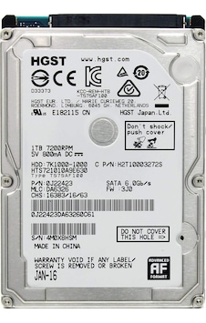 HGST Travelstar 7K1000 HTS721010A9E630 2.5" 1 TB 7200 RPM SATA 3 HDD HGST Travelstar 7K1000 HTS721010A9E630 2.5" 1 TB 7200 RPM SATA 3 HDD
