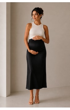 Luvmabelly Myra9036- Saten Etek -siyah Luvmabelly Myra9036- Saten Etek -siyah