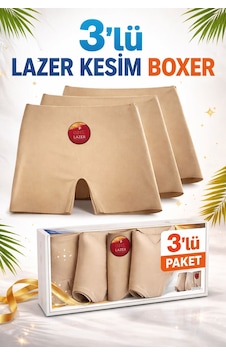 Qulat 3 Lü Kadın Lazer Kesim Boxer Siyah Beyaz Ten Karışık Dikişsiz Yüksek Bel Esnek Külot Ten Qulat 3 Lü Kadın Lazer Kesim Boxer Siyah Beyaz Ten Karışık Dikişsiz Yüksek Bel Esnek Külot Ten