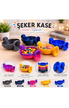 3d Baskı Şekerlik Kase Sarı 3d Baskı Şekerlik Kase Sarı
