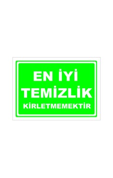 En Iyi Temizlik Kirletmemektir - Isg Levhası Levha 50x70 Cm Dekota 3 Mm En Iyi Temizlik Kirletmemektir - Isg Levhası Levha 50x70 Cm Dekota 3 Mm