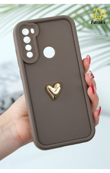Fibaks Redmi Note 8 Uyumlu Kılıf 3d Kalp Tasarımlı Kahverengi Desenli Yumuşak Kamera Korumalı Silikon Kapak Fibaks Redmi Note 8 Uyumlu Kılıf 3d Kalp Tasarımlı Kahverengi Desenli Yumuşak Kamera Korumalı Silikon Kapak