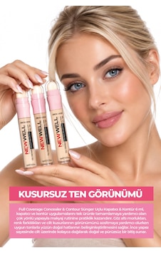 Full Coverage Concealer & Contour Sünger Uçlu Kapatıcı & Kontür 01 6 Ml Pink Full Coverage Concealer & Contour Sünger Uçlu Kapatıcı & Kontür 01 6 Ml Pink