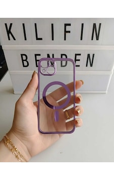 Apple Uyumlu iPhone 13 / 14 Magsafe Kılıf Modeli Mor Apple Uyumlu iPhone 13 / 14 Magsafe Kılıf Modeli Mor