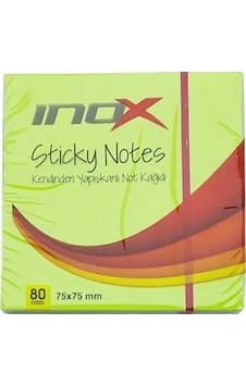 İnox Postit 75x75 80 Yaprak Fosforlu Yeşil - 3 Adet İnox Postit 75x75 80 Yaprak Fosforlu Yeşil - 3 Adet