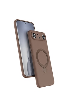 Tecno Spark Slim 5g Kılıf Magsafe Şarj Özellikli Standlı Sensitive Touch Samara Kapak Desert Gold Tecno Spark Slim 5g Kılıf Magsafe Şarj Özellikli Standlı Sensitive Touch Samara Kapak Desert Gold