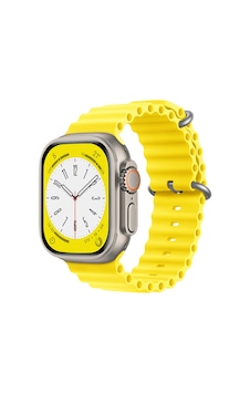Forzacase Apple Uyumlu Watch Ultra 2 49mm İçin Oluklu Ocean Silikon Kordon Kayış - Fc007 Sarı Forzacase Apple Uyumlu Watch Ultra 2 49mm İçin Oluklu Ocean Silikon Kordon Kayış - Fc007 Sarı