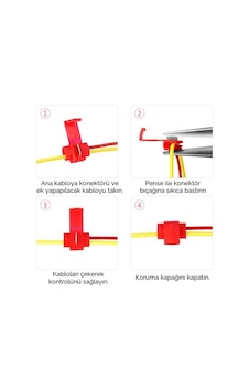 Hızlı Kablo Ekleme Parçası 20 Adet Mavi renk (1,5-2,5 mm Kablo İçin)