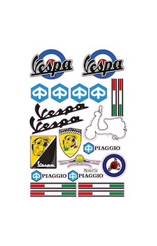 Sticker Seti Pıaggıo Vespa Tasarımlı Grenaj Kaplama 01 Nötr Sticker Seti Pıaggıo Vespa Tasarımlı Grenaj Kaplama 01 Nötr