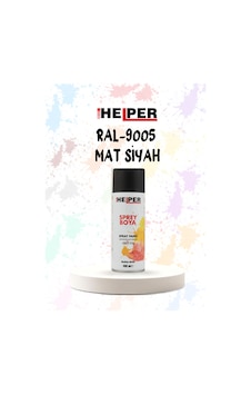 Helper Ral 9005 Mat Siyah Akrilik Sprey Boya 400 Ml Helper Ral 9005 Mat Siyah Akrilik Sprey Boya 400 Ml