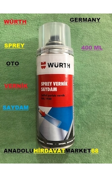 Würth Sprey Oto Vernik Far Jant Kaporta Vernik Parlak 400  ML
