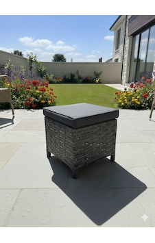 Liv Concept Çok Amaçlı Rattan Bahçe Pufu Antrasit 40x40 Cm Liv Concept Çok Amaçlı Rattan Bahçe Pufu Antrasit 40x40 Cm