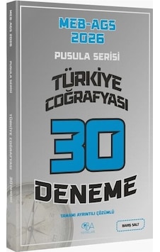 Cba Yayınları 2026 Meb-ags Türkiye Coğrafyası 30 Deneme Çözümlü Pusula Serisi - Barış Salt Cba Yayınları 2026 Meb-ags Türkiye Coğrafyası 30 Deneme Çözümlü Pusula Serisi - Barış Salt