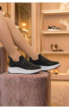 Tw Tonny White Tokyo176-1-112 Taşlı Spor Sneaker Ayakkabı Siyah Tw Tonny White Tokyo176-1-112 Taşlı Spor Sneaker Ayakkabı Siyah