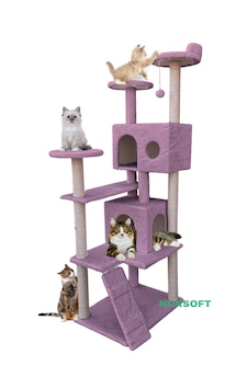 Nursoft Kule Kedi Evi Tırmalama