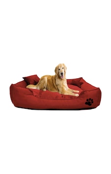 Mavi Vitrin Yıkanabilir Kumaş Pati İşlemeli Büyük Irk Köpek Yatağı L 100 x 80 CM Mavi Vitrin Yıkanabilir Kumaş Pati İşlemeli Büyük Irk Köpek Yatağı L 100 x 80 CM