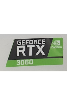 Nvidia Geforce Rtx 3060 Sticker Yatay Etiket D150 Nvidia Geforce Rtx 3060 Sticker Yatay Etiket D150