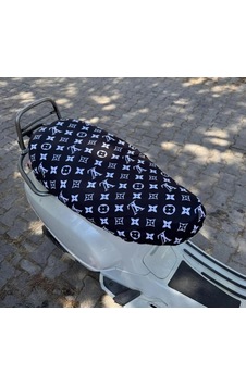 Xl Siyah Desen Motorsiklet Sele Kılıfı 1.kalite Likrali Penye Yıkanabilir